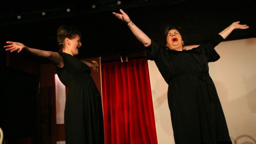 Hilary Lyon and Elaine C Smith as Kate and Mary in The Sweetest Growl