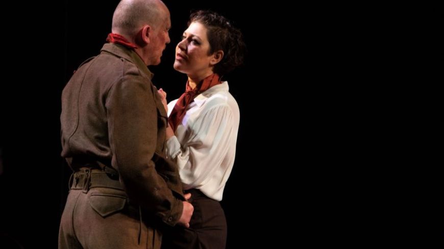 Adam Best (Macbeth) and Nicole Cooper (Lady Macbeth)