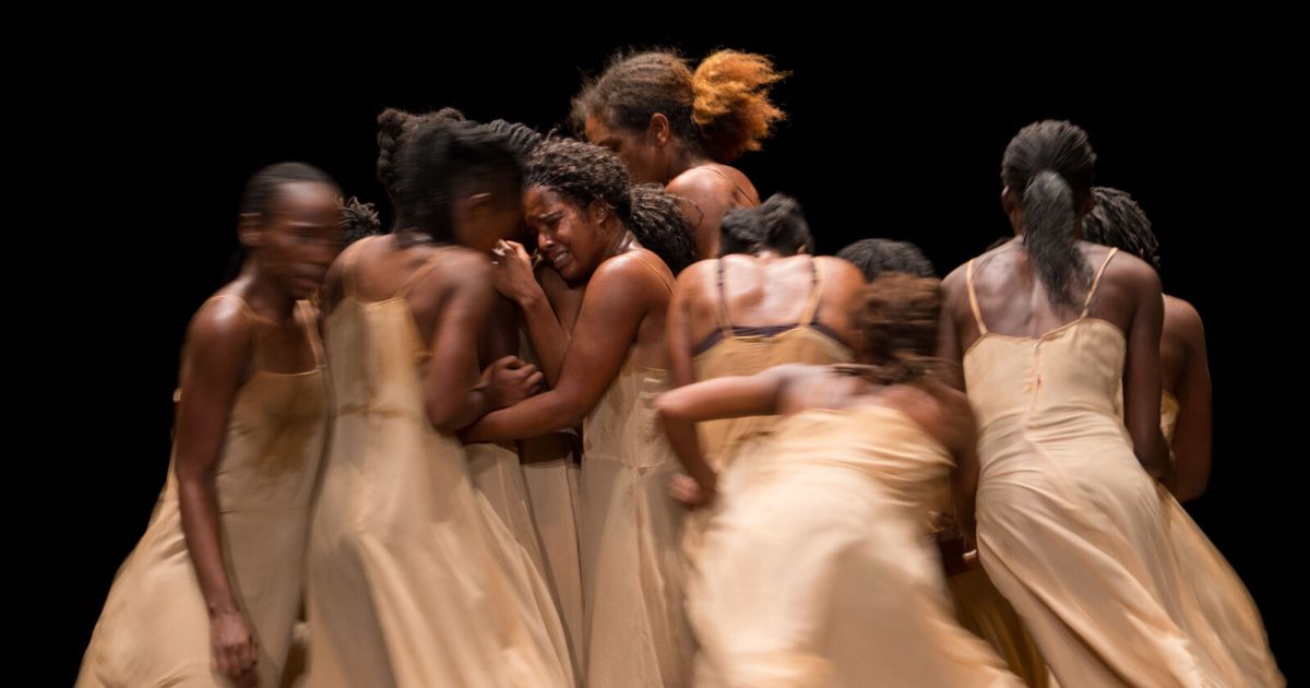 The ensemble of women in The Rite of Spring